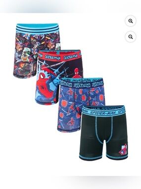 Spiderman 4 Boys' Athletic Boxer Briefs